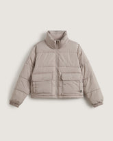 Vans Aubrey Primaloft Puffer Jacket in Mushroom Brown